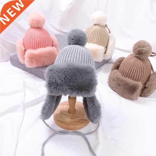 New Baby Boys Girls Hat Kids Children Ear Flap Muff Winter W