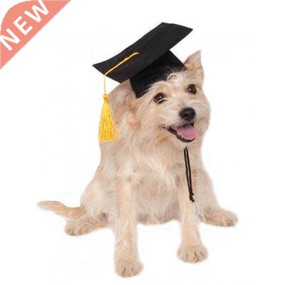 Pet Dog Graduation Cap Puppy Doctor Hat Dog Student Tassel