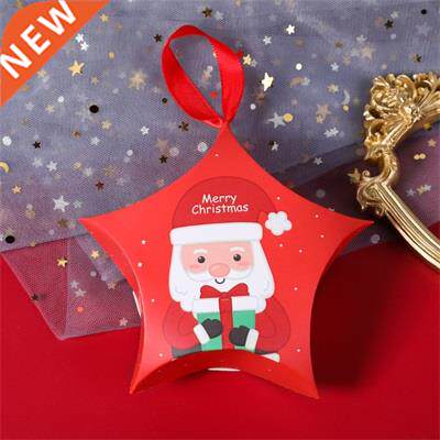Merry Christmas Can Biscuits Boxes Star Shape Santa Claus