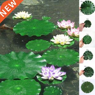 New Artificial Plant Fake Floating Lotus Leaves Le Water