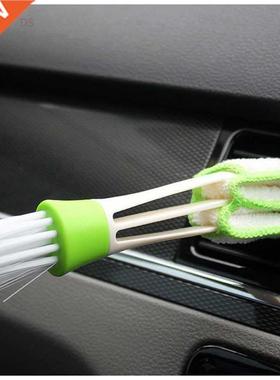 1pc Car air conditioner air outlet cleaning brush Double hea