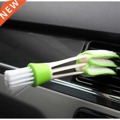 1pc Car air conditioner air outlet cleaning brush Double hea
