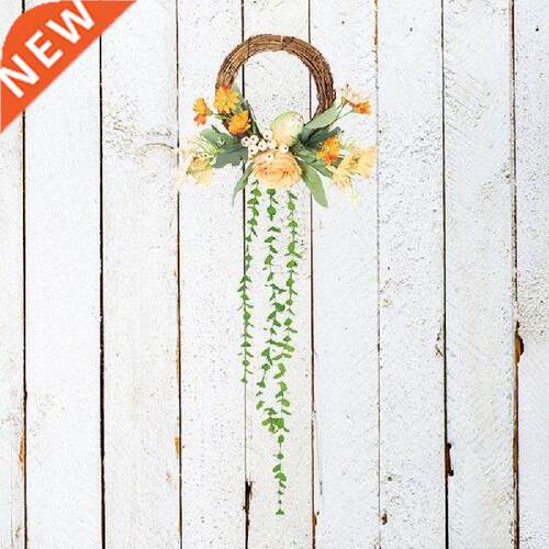 Easter Wreath Artificial Spring Wreath Daisy Decor Mixed