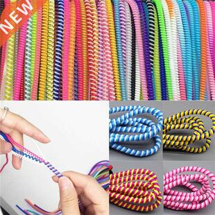 10Pcs/lot Spiral USB Data Charger Cable 50cm Cord Protecto