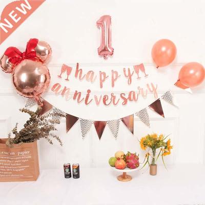 happy anniversary balloons decoration