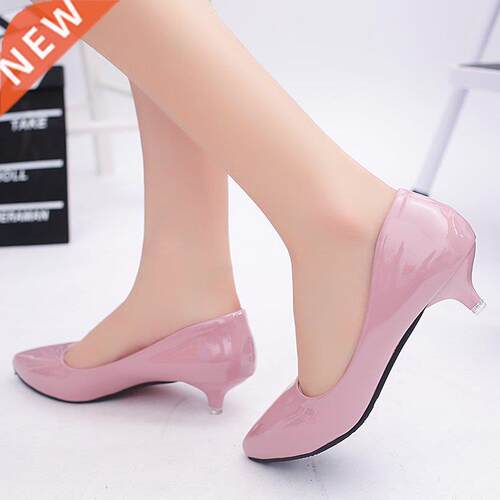 3 Cm Low Heel High Heels Stiletto Wild Women's Shoes Simple