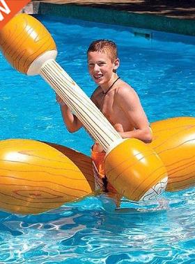 4pcs Inflatable Swimming Ring Pool Toys Water Battle Log