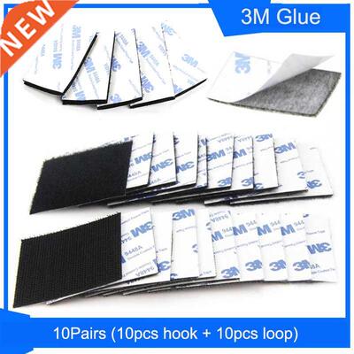 10Pairs/lot Self adhesive Fastener Hook and Loop Tape nylon
