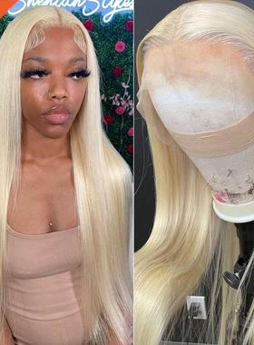 613 Lace Frontal Wig 13x6 Blonde Lace Front Wig Straight Hum