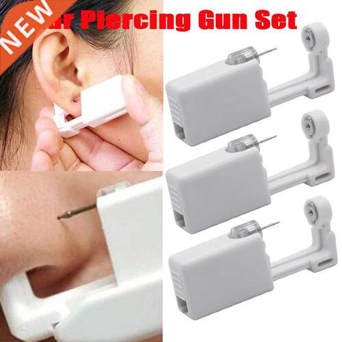 1/3PCS Disposble Sterile Er Piercing Unit Crtilge Trgus