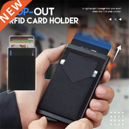 metal Multi-compartment credit card holder smart wallet
