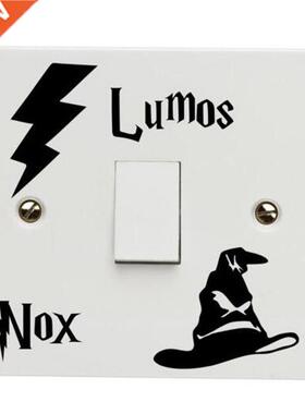 Modern Harry Lumos NOx Funny Switch Sticker Rroom Wall Stick