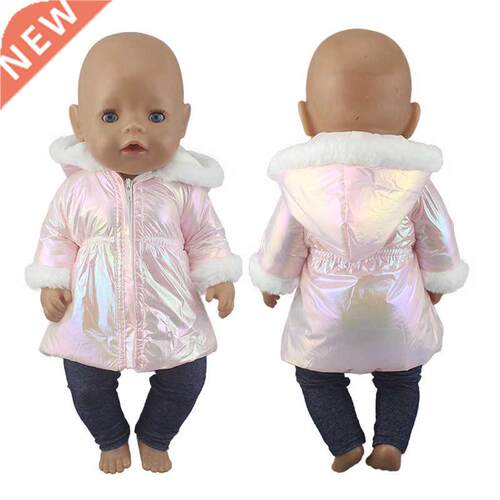 2021 Fashion Down Suit Wear For 43cm Baby Doll Clothes 17 In