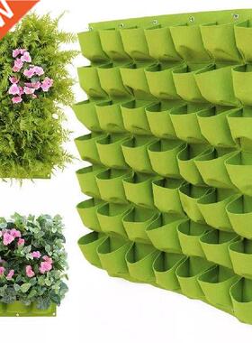 Black Green Wall Hanging Planting Bags Flower Pot Grow Bag