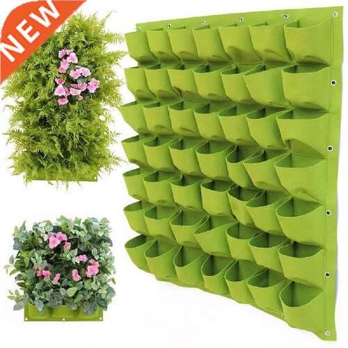 Black Green Wall Hanging Planting Bags Flower Pot Grow Bag
