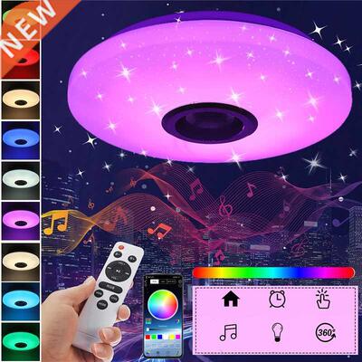 60W RGB Dimmable Music Ceiling lamp Remote&APP control C