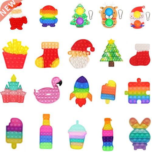 Rainbow pop Fidget Sress Relief Squeeze Toys for Kid Squishy