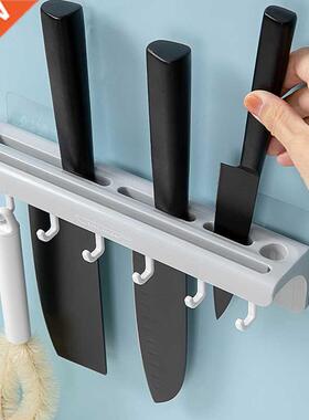 Wall-mounted Punch-free Storage Rack Knives Cutter Rack