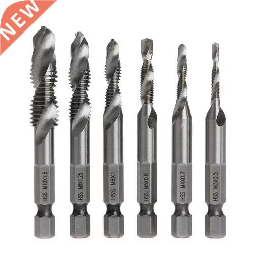 6cs Seed Steel HSS 4241 Bits Hex Shank Sial Ta M-M10