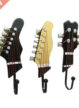 3 PCS/Set Clothes Hat Hanger Hook Guitar Heads Hooks Wall