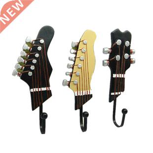 3 PCS/Set Clothes Hat Hanger Hook Guitar Heads Hooks Wall
