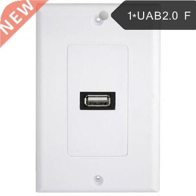 USB 2.0 Wall Charger Outlet Plate Panel Power Supply Socket