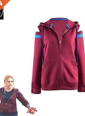 Wanda Vision Scarlet Witch Coat cosplay Red Coat
