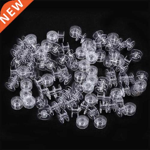 50Pcs Transparent Sewing Machine Spool Home Plastic Spool Se