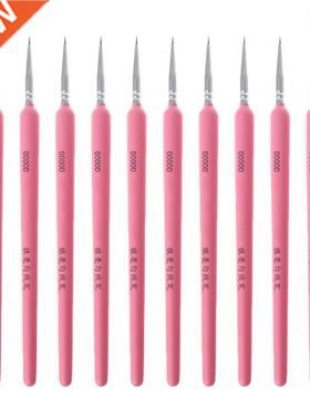10Pcs/set Wolf Hair Hook Line Pen Fine Paint Bru Pen Set A