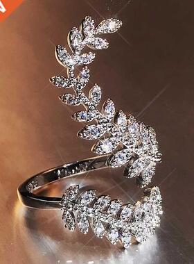 Huitan Gaceful Leaves Both End of Oen ing Silve Colo Gi