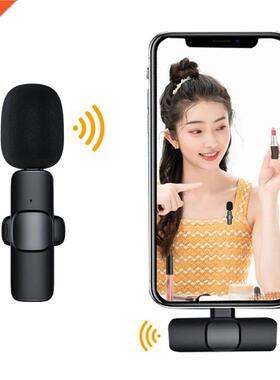 New Wireless Lavalier Microphone Portable Audio Video Record