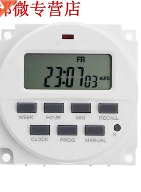 Time Switch 15.98 Inch LCD Digital Timer 12V DC 7 Days Progr