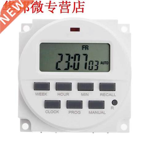 Time Switch 15.98 Inch LCD Digital Timer 12V DC 7 Days Progr