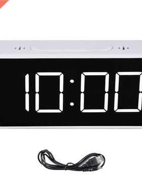 LED Display Alarm Clock Digital LED Electronic Time Temperat
