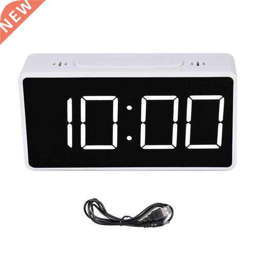 LED Display Alarm Clock Digital LED Electronic Time Temperat