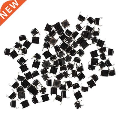 100 Pcs 6x6x4.5mm Panel PCB Momentary Tactile Tact Push Butt