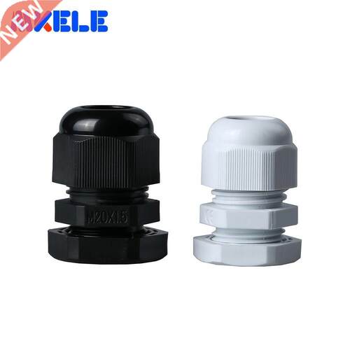 10pcs M20x1.5 Waterproof Cable Gland Black White Ip68 Connec