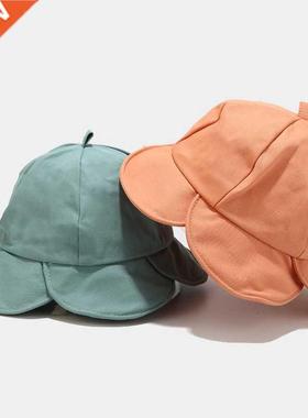 Panama Sun Hat Women Summer Flower Shape Bucket Hat for Wome