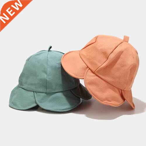 Panama Sun Hat Women Summer Flower Shape Bucket Hat for Wome