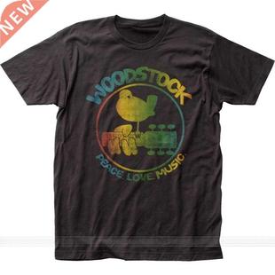 Authentic Woodstock 3 Days Peace ' Music Colorful Logo Guita