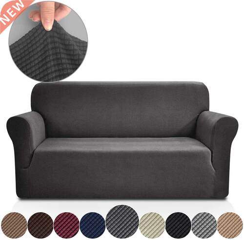 Rose Home Fashion Solid Color Sofa Covers Polyster Elastic