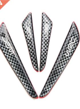 4PCS carbon fiber Car Door Decoration Strip General universa