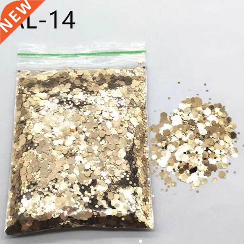 10g Nail HExagon Chunky Glitter Flakes Colorful Nail Art Dec