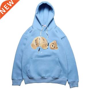 2021 Men Hip Hop Sweatirt Hoodie Bear Embroidery Setwear H