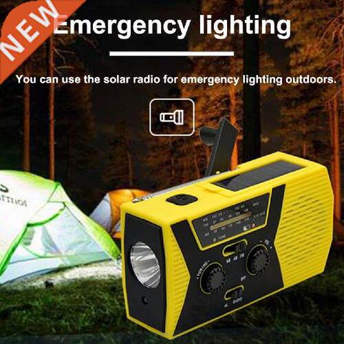 2000mAh Emergency Radio AM FM NOAA Portable Hand Crank