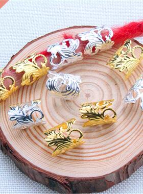 10pcs Gold Silver Hair Braid Rings DIY Dreadlocks Pendant Ha