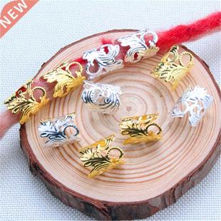 10pcs Gold Silver Hair Braid Rings DIY Dreadlocks Pendant Ha