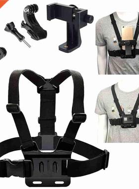Universal Cell Phone Chest Mount Harness Strap Holder Mobile