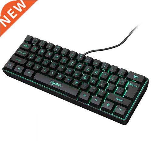 Wired Gaming Keyboard Adjustable RGB Backlit Multiple Shortc