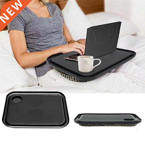 Portable 42 x 33cm Laptop Table Pillow Lap Desk Bookshelf Tr